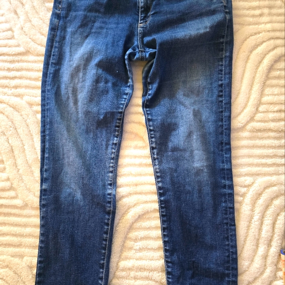 AG Cropped Blue Denim Jeans